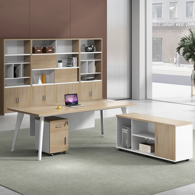 Mesa De trabajo moderna para Oficina, consola De lujo para reuniones, portátil, Escritorio, Muebles