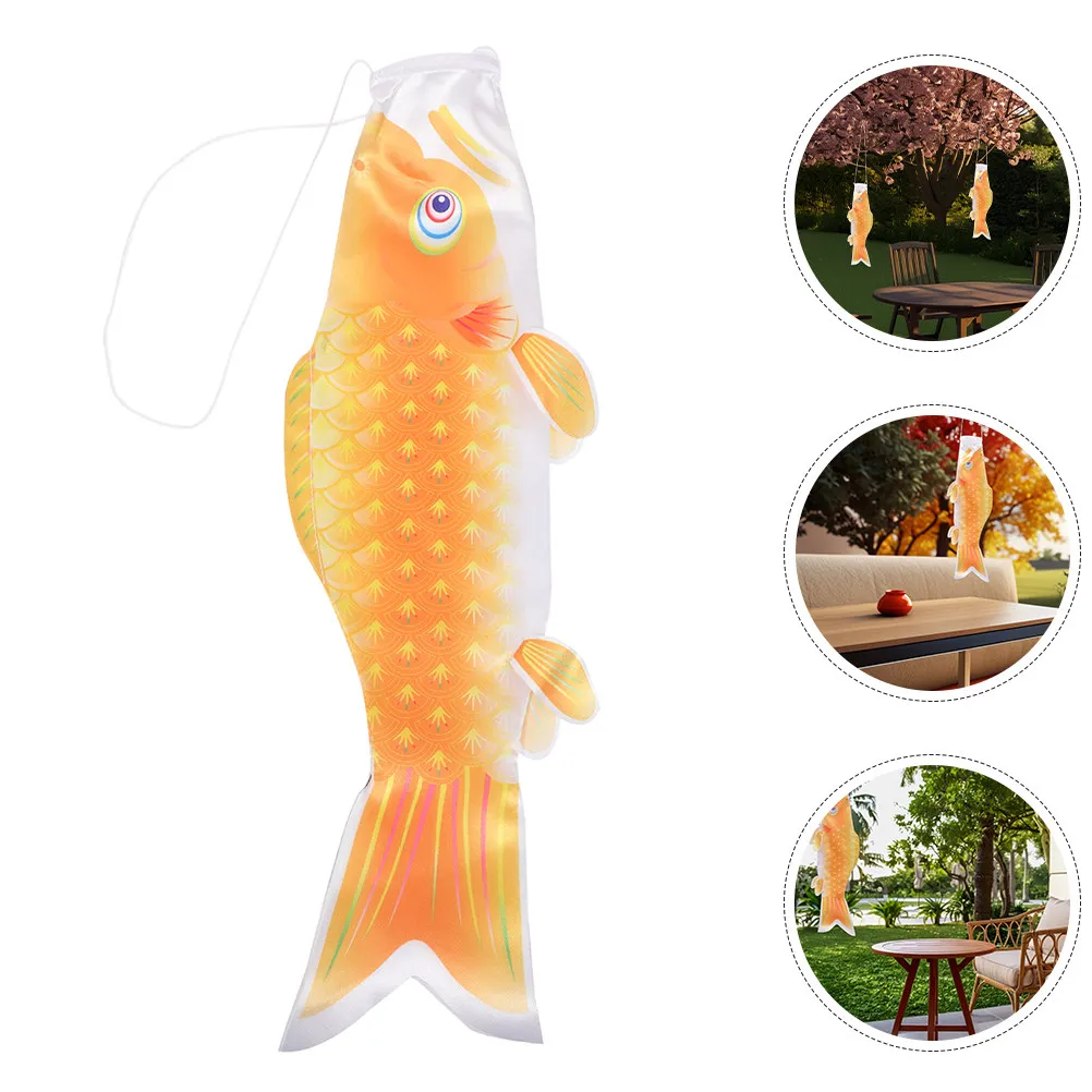 Japanese Carp Windsock Traditional Koi Fish Flag Outdoor Garden Decoration Festival Vibrant Carp Kite Decorative Flag