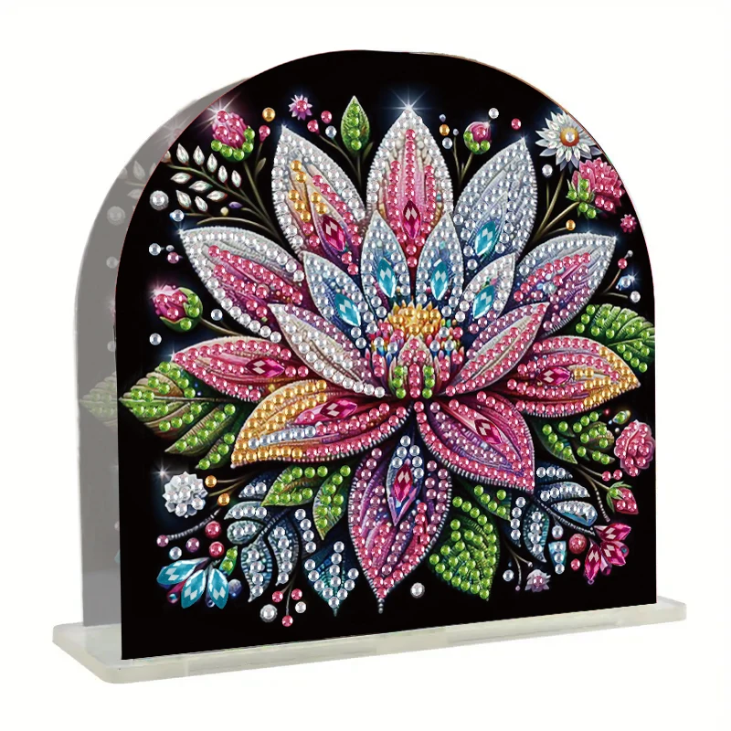 1pcs/Set DIY Diamond Painting Napkin Holder Flower Pattern New 2024 5d Special-shape DIY Diamond Painting Dest Table Ornament