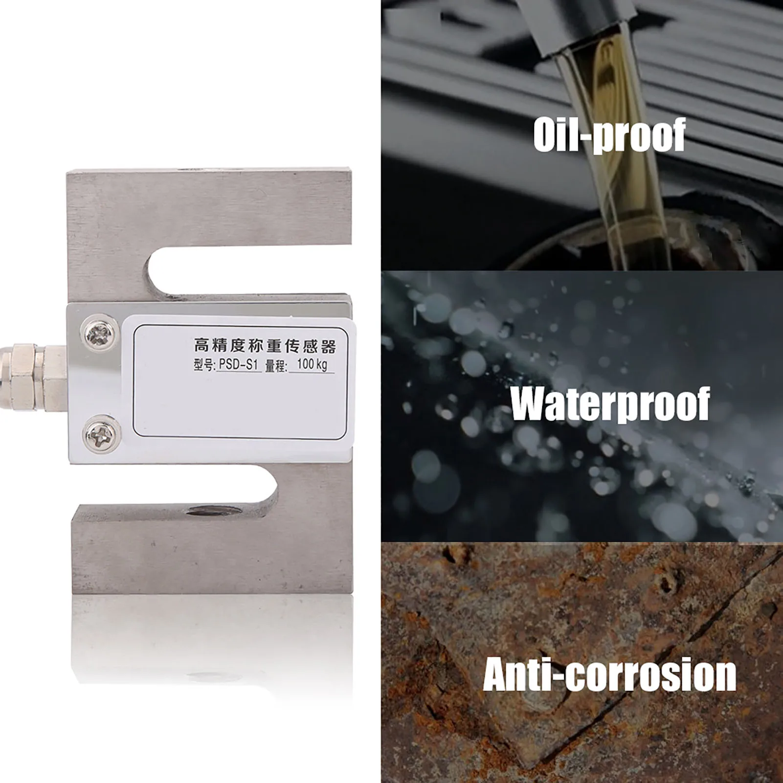 Sensor de pesagem do sensor da escala da pilha de carga da precisão do tipo S com cabo 100KG