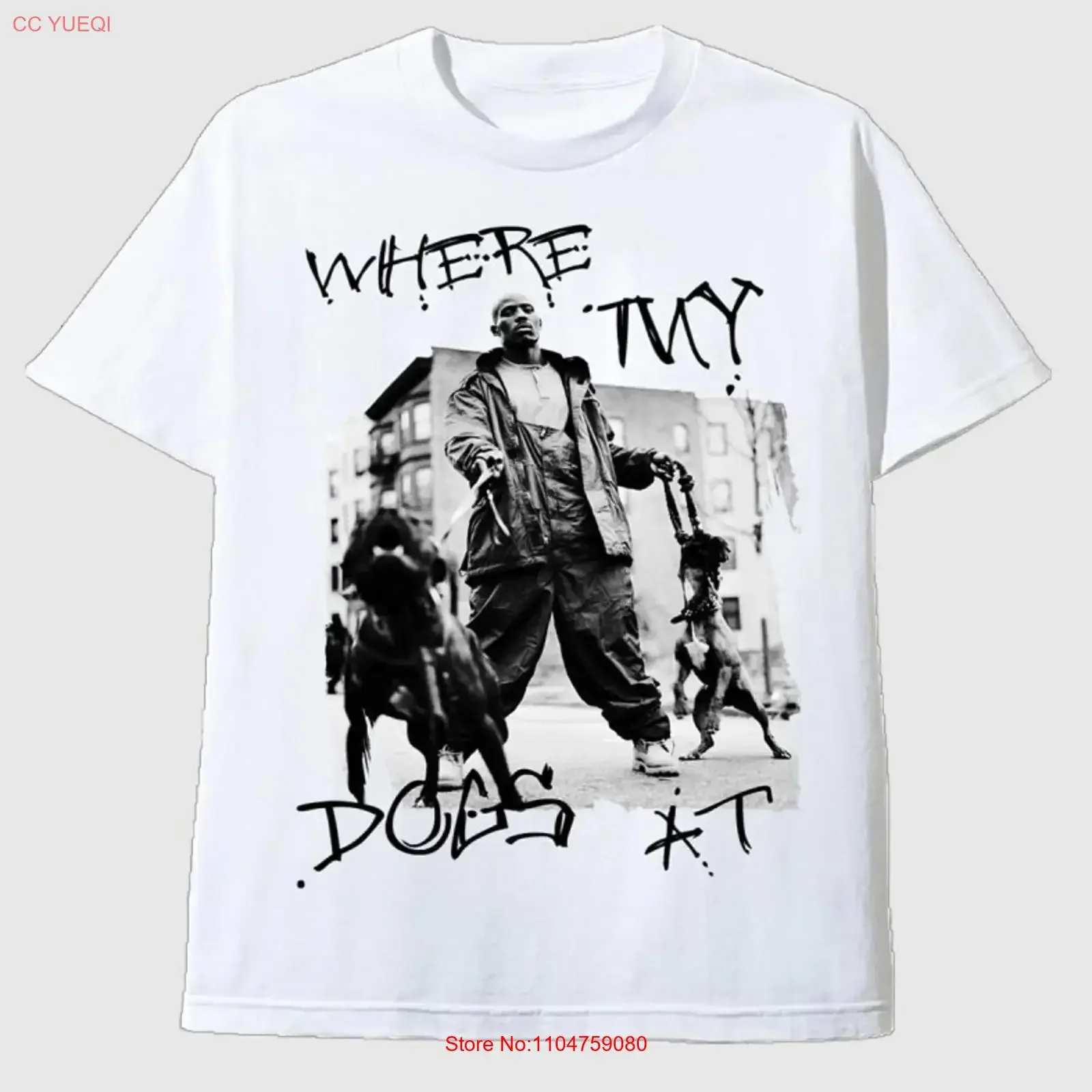 DMX Get At Me Dog Ruff Ryder Hip Hop Rap Vintage Tribute T Shirt vintage Washed graphic Top For Everyday Wear homme Comfortable