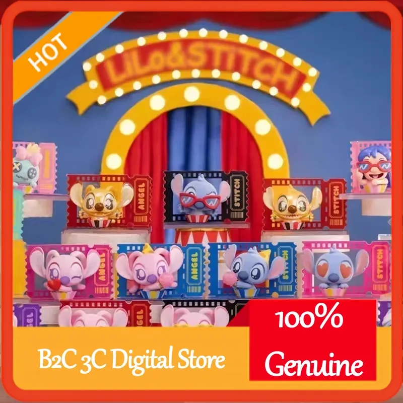 

Мини-слепая коробка Disney Stitch-серия Movie Star Kawaii, настольное украшение, игрушка-сюрприз на детский день рождения, модная коллекционная игрушка