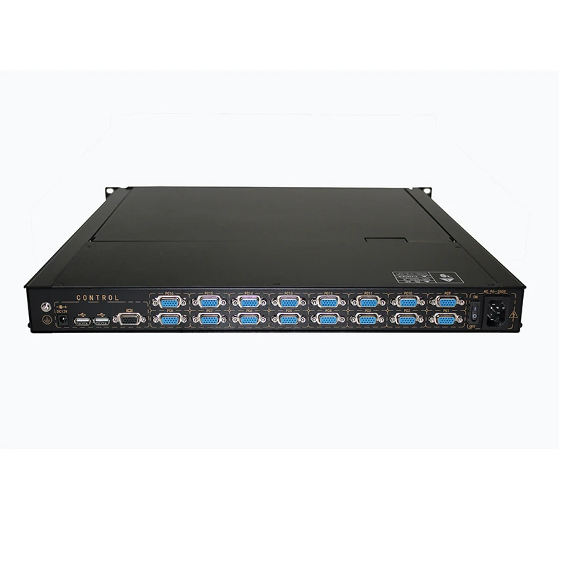 

KVM manufacturer 16 Port vga lcd kvm console 17inch 1U rackmount lcd kvm switch