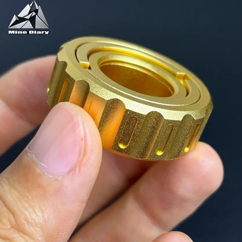 Nouveau Fidget curseur anneau cliquet roue Fidget EDC métal Fidget jouets tdah main Spinner soulagement du Stress jouets bureau jouet cadeaux pour adultes