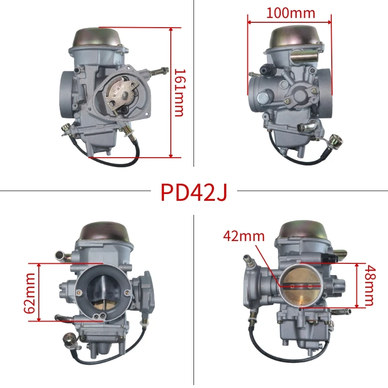 Motorcycle Carburetor Pd42J 42mm For Yamaha Grizzly 600 660 YFM600 Raptor 660 ATV UTV Hisun 700cc Carb Motorcycle Accessories
