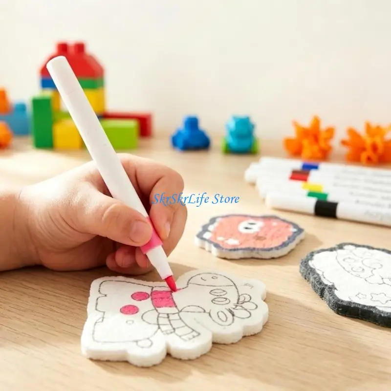 E65E Safe Cleaning Sponge Featuring Playful 3D Designs And Practical Use