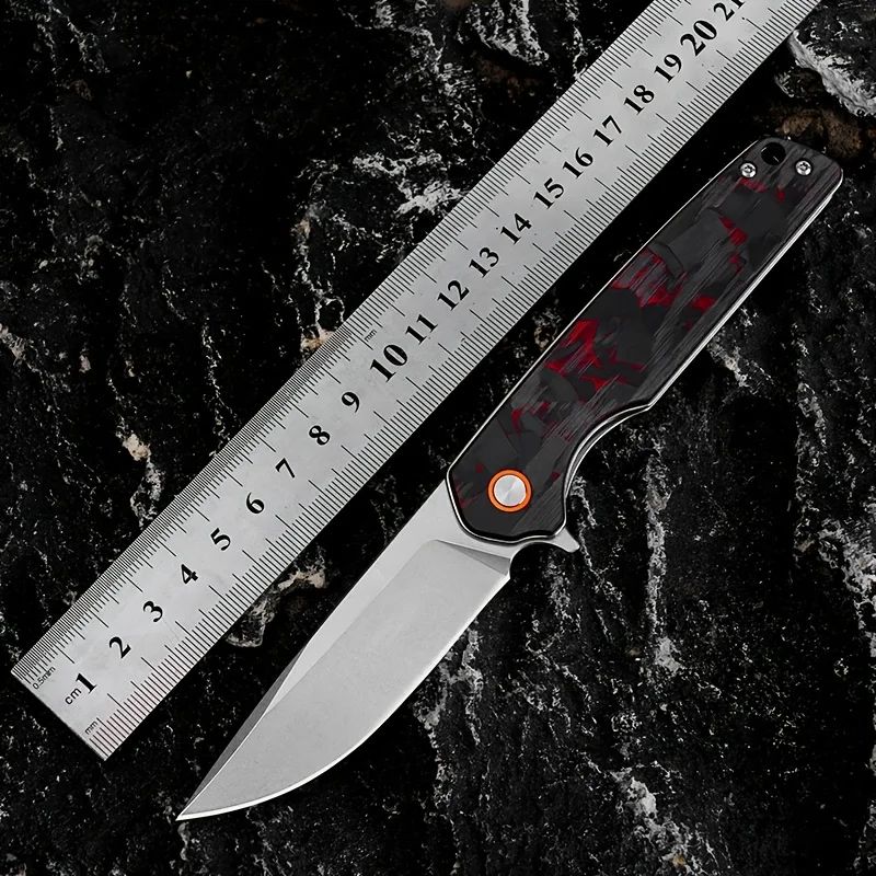 

Складной нож D2 Blade с рукояткой из углеродного волокна для активного отдыха, кемпинга и походов J354