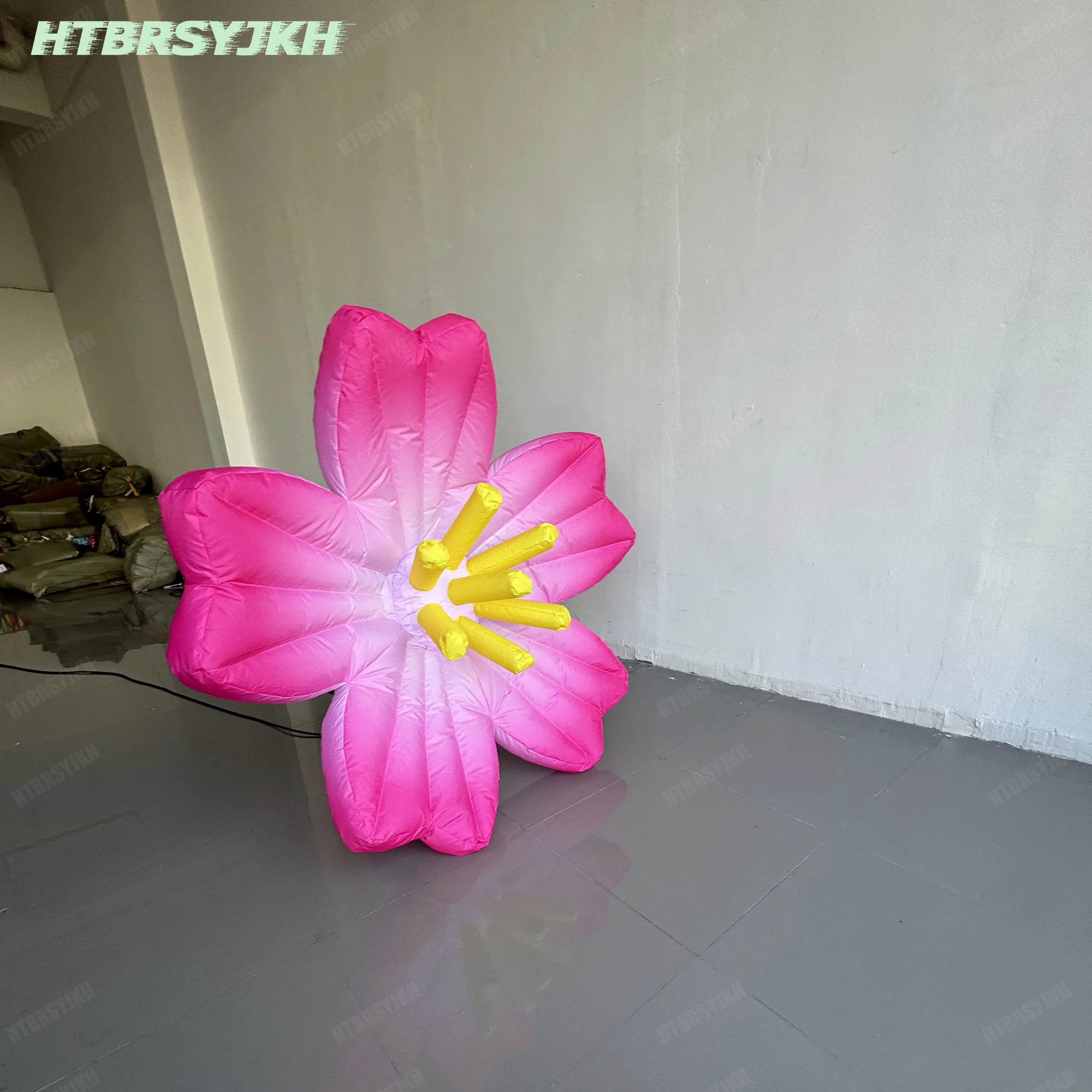 رخيصة نفخ زهرة ملهى ليلي الديكور الدعائم مع تغيير لون الصمام ضوء نادي الحدث الإعلان الدعائم المرحلة ديكور #4