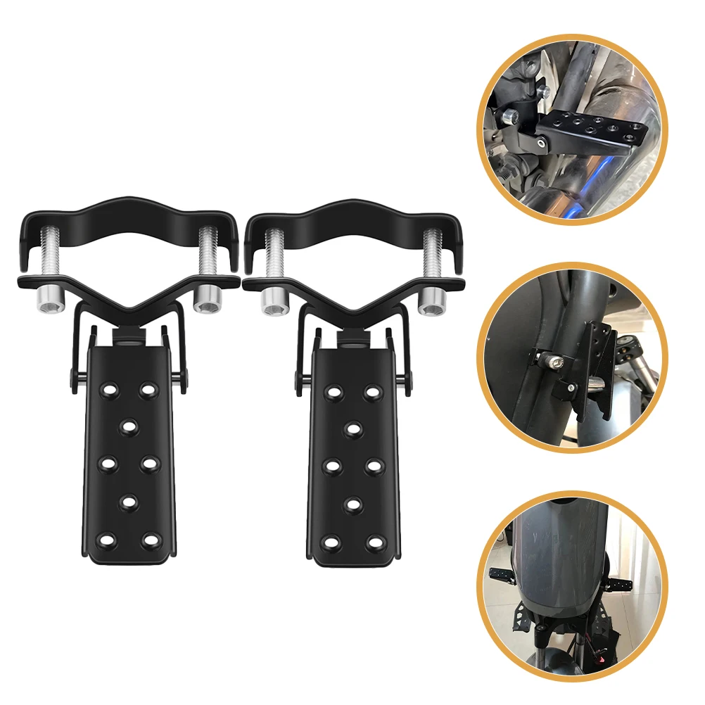 

1 Pair Metal Bike Rear Seat Pedals Foldable Bicycle Foot Pegs Non-Slip Cycling Rear Pegs For Mountain Road Track Bikes
