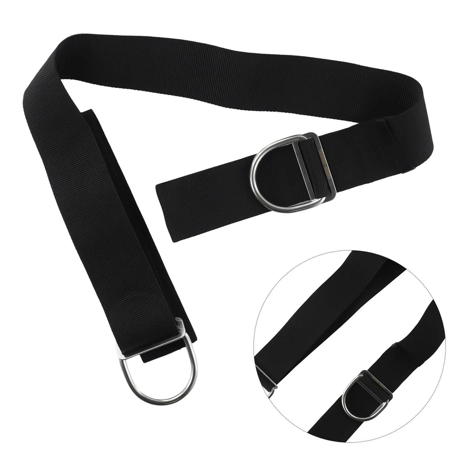 Technical Diving Crotch Strap for BCD Features Adjustable Rubber Tail Ring and Soft Nylon for Enhanced Comfort