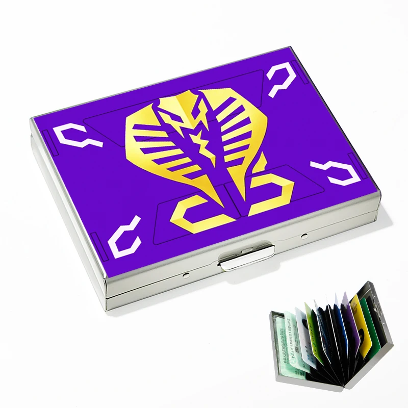 

New Knight Cartoon Stainl Steel Card Holder Dragon Ride Snake King Metal Busin ID Card Case Youth Faion Accories