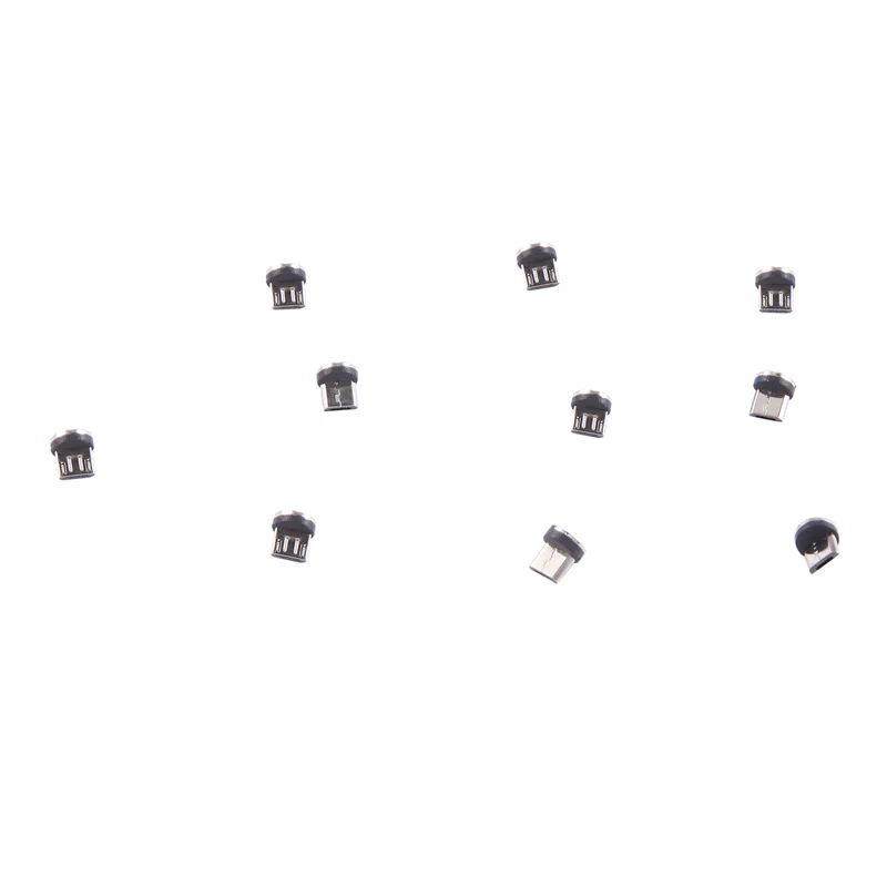 

40PCS Round Magnetic Cable Plug 8 Pin Micro-USB Plugs Fast Charging Phone Magnet Charger Plug