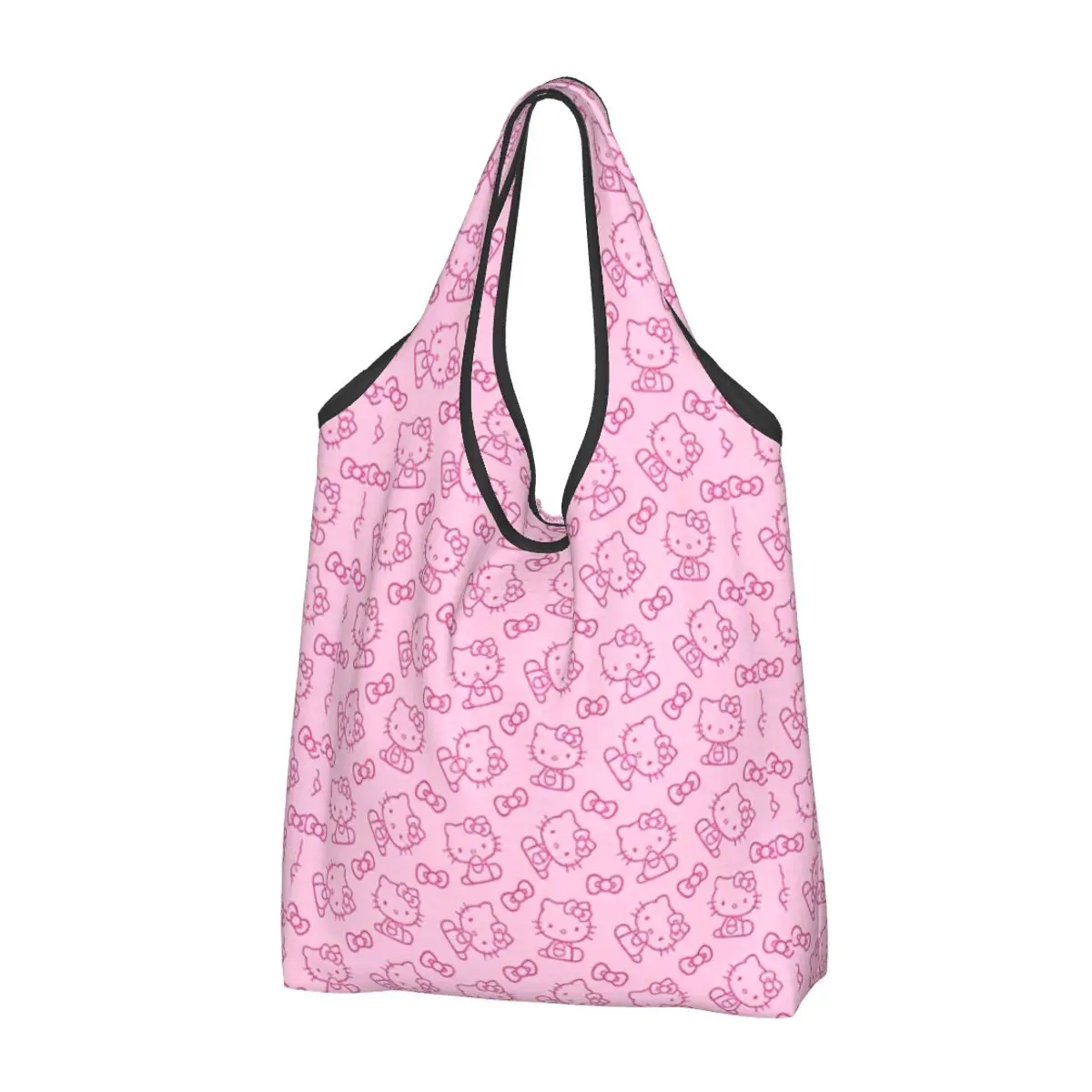 

Hello Kitty Shopper Bag My Melody Kuromi Cinnamoroll Handbags Women Graphic Tote Bag Aesthetic Streetwear Beach Bag