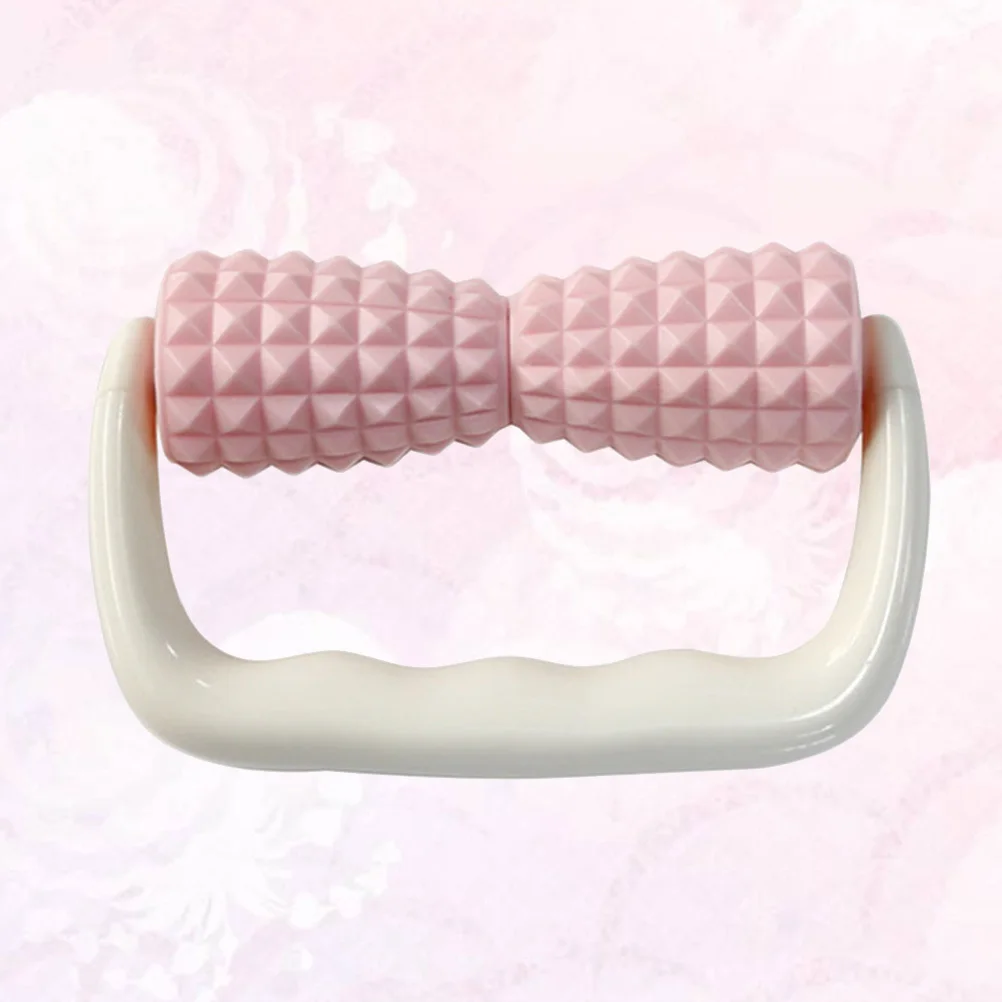 

Massage Roller Pink Ergonomic Handheld Muscle Reliever Acupressure Body For Home Office Relaxation Cell Manual Roller Tool