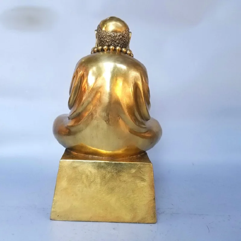 45cm LARGE Buddhism Taoism ZenTao Dharma Bodhidharma buddha COPPER Sculpture Spiritual  statue HOME temple 50% OFF