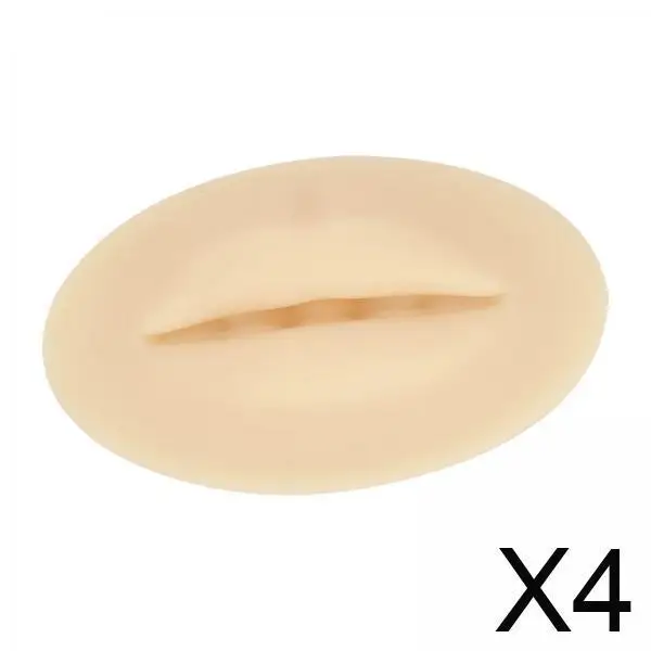 

Soft 3D Silicone Lip Practice Skin Artificial Face Mold for Lip Glosses and Art Makeup Permanent Training
