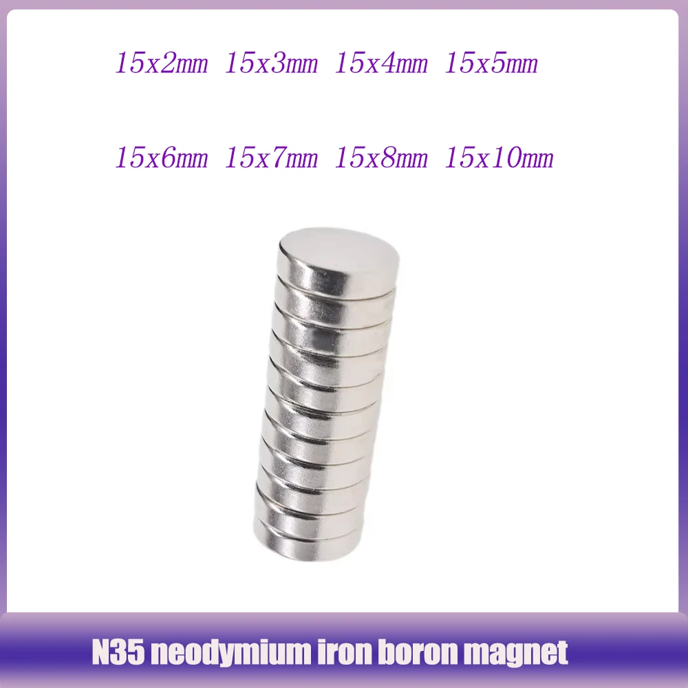 15x4mm Strong Cylinder Rare Earth Magnet 15x4 Round Neodymium Magnets 15*4mm Mini Small Magnet 15*4 15x2 15x3 15x6 15x10