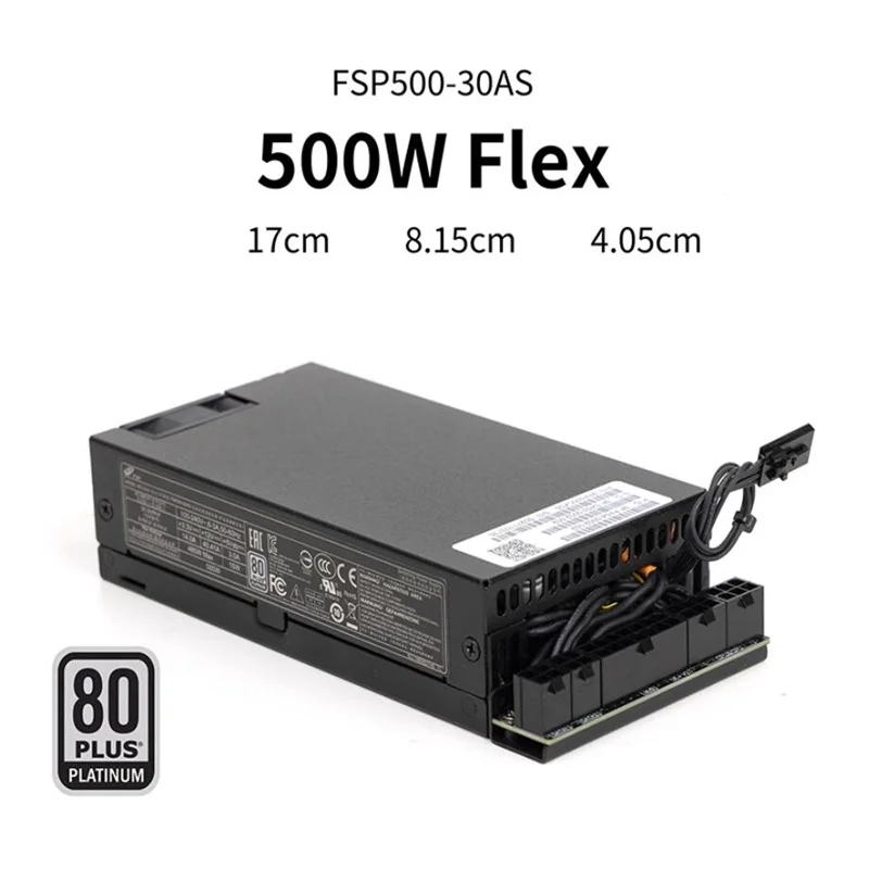 New Original PSU For FSP 80Plus Platinum FLXE-ATX Small 1U K39 500W Power Supply FSP500-30AS