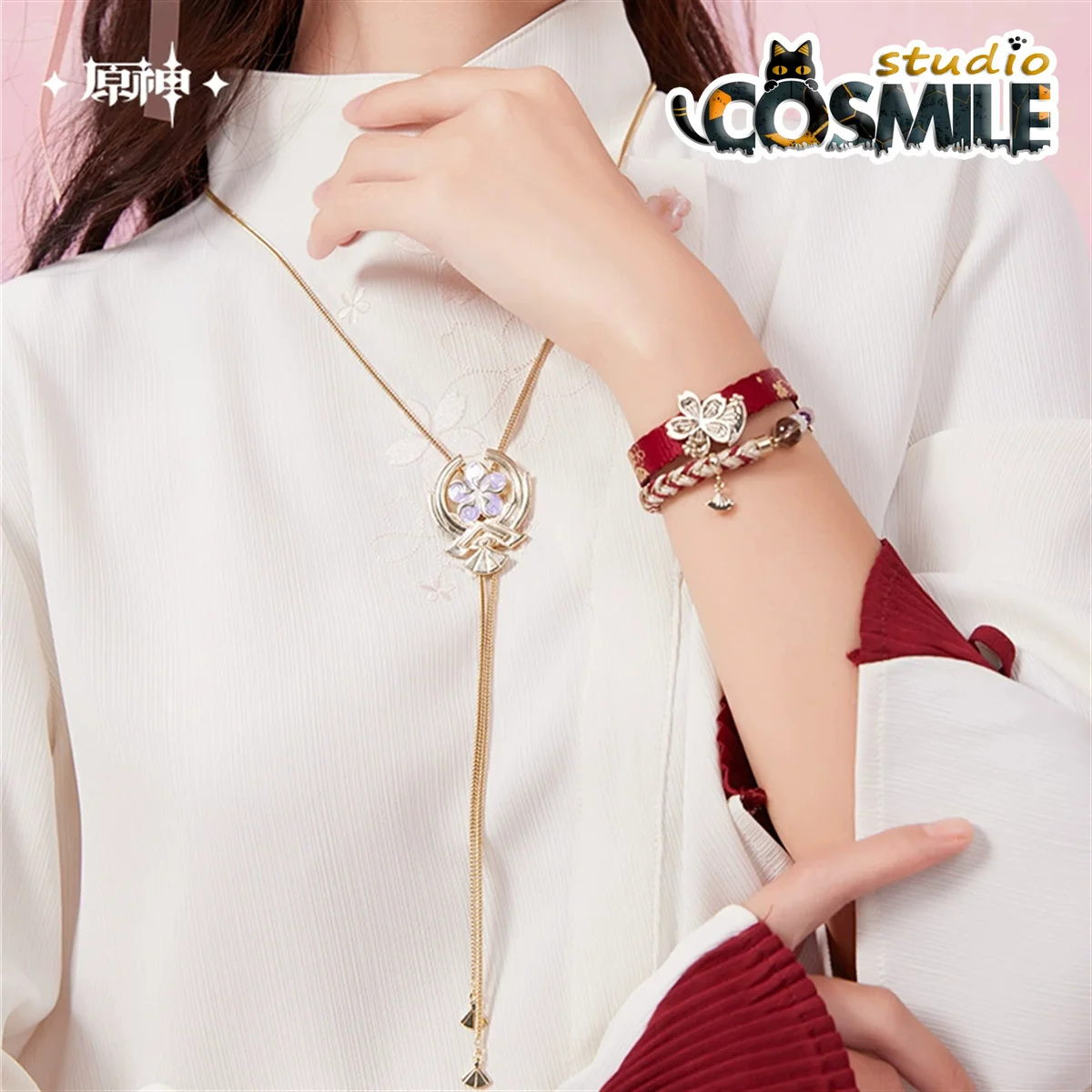 Official Genshin Impact Yae Miko やえ みこ 야에 미코 Men Woman Fashion Bracelet Necklace Cosplay Accessories