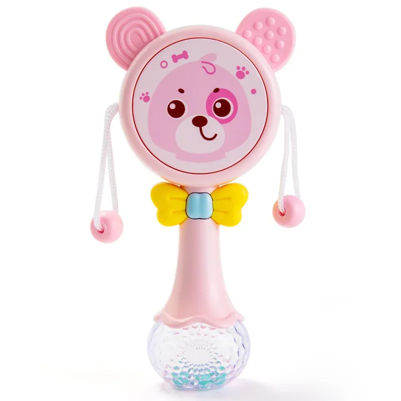 Sonaglio giocattolo per bambini: 0-1 anno, che roula, mordere, suonare, musica, puzzle 5 ragazzi e ragazze, 3-6-12 mesi