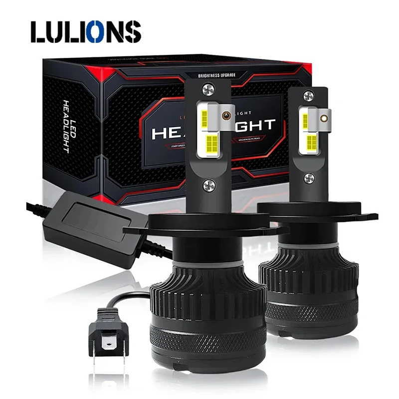 Lulions H7 Car LED Headlight Canbus No Error 50000LM Running Lights 9005 9006 6000K Auto LED Lamp Turbo Fog Light 12V