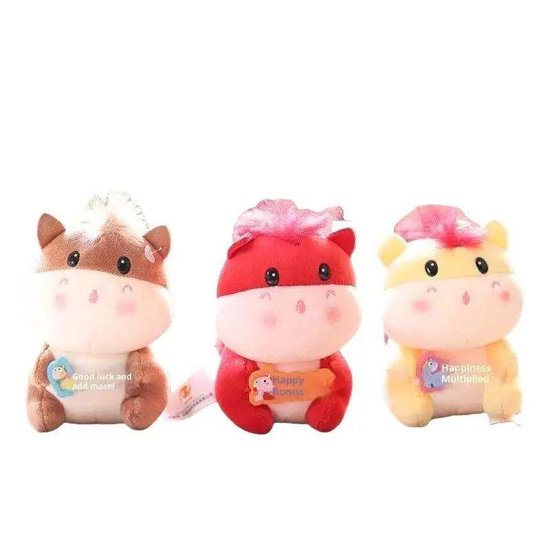 2026 السنة الجديدة الكرتون المهر أفخم المفاتيح لطيف زودياك الحصان المعلقات على ظهره معلقة الديكور التميمة أصدقاء هدية #6