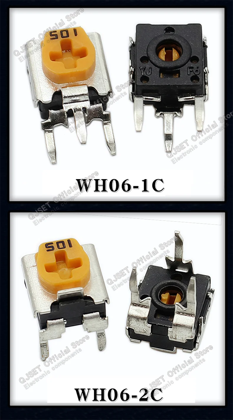 10 Stück vertikal einstellbarer Widerstand 501 500 Ohm, Zubehör zur Leistungs- und Heizungsregelung für Induktionskochfelder, horizontaler Potentiometer 501 – Detail 7