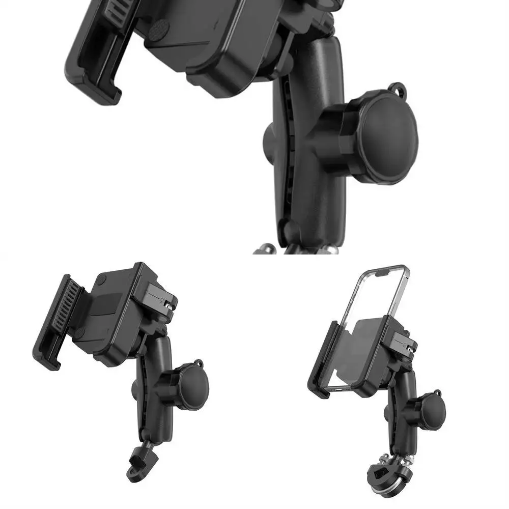 

Cell Stand 360° Phone Motorcycle Bicycle Handlebar Mobile Rotating Holder Rearview Mirror Mount GPS E-Bike Aluminum