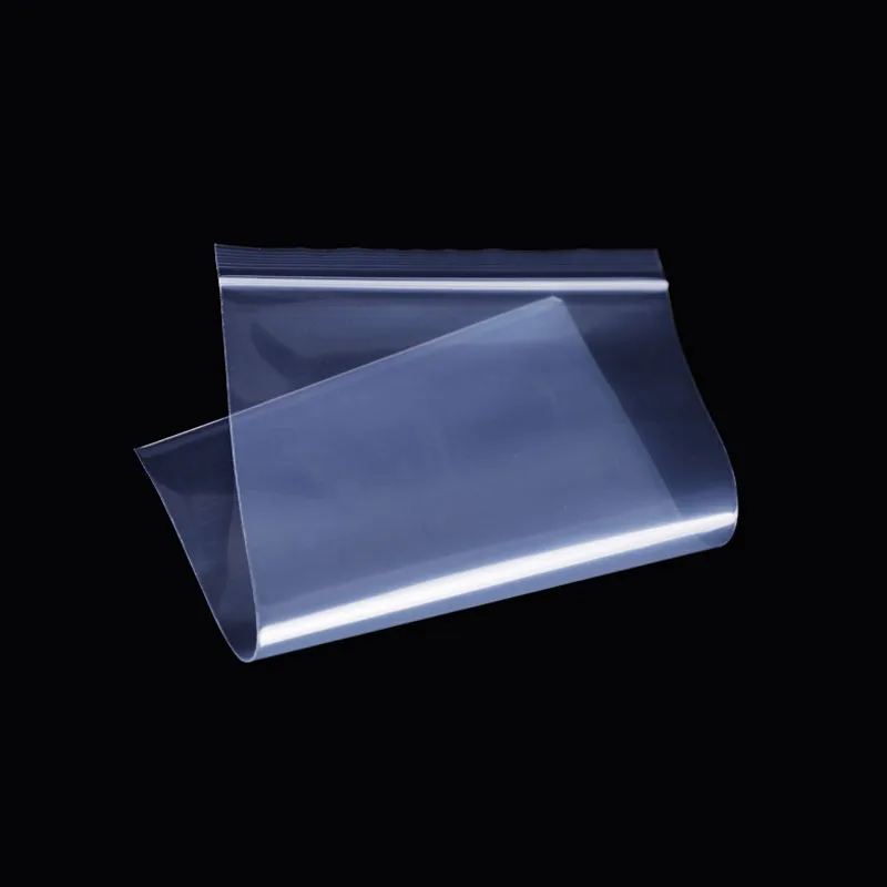 30/50/100ชิ้น/ล็อตหนา0.08Mm ปิดผนึกด้วยตนเอง Resealable ถุงซิปล็อค PE เก็บอาหารแพคเกจถุงพลาสติกโปร่งใส