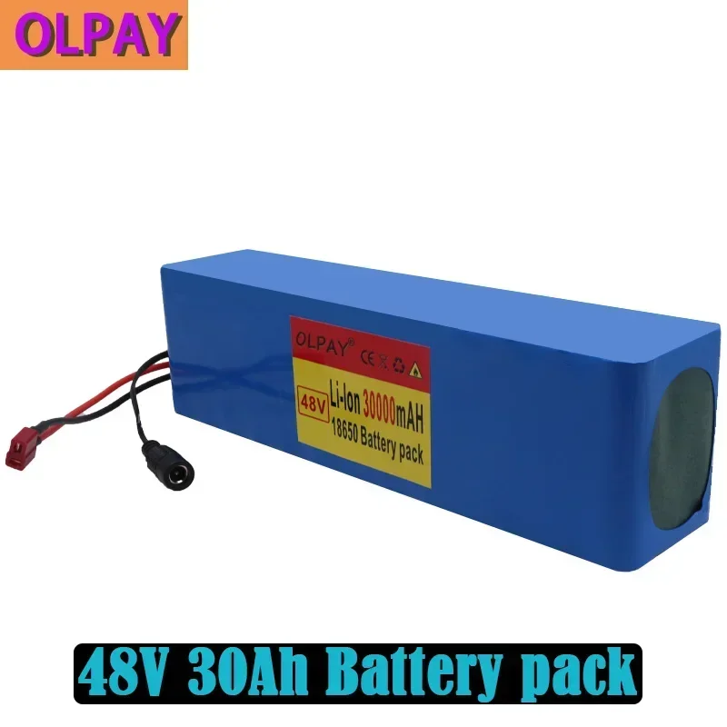 

Large capacity 48V battery 48V 30Ah 1000W 13S3P lithium-ion battery pack, suitable for 54.6V electric scooters with BMS