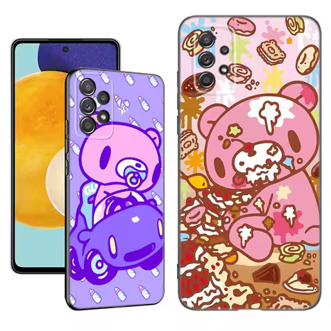 Cute G-Gloomy Bear Phone Case For Samsung A13 A22 A24 A32 4G A23 A25 A34 A35 A52S A53 A54 A55 A73 5G A12 A14 A15 A31 A33 A50 A51