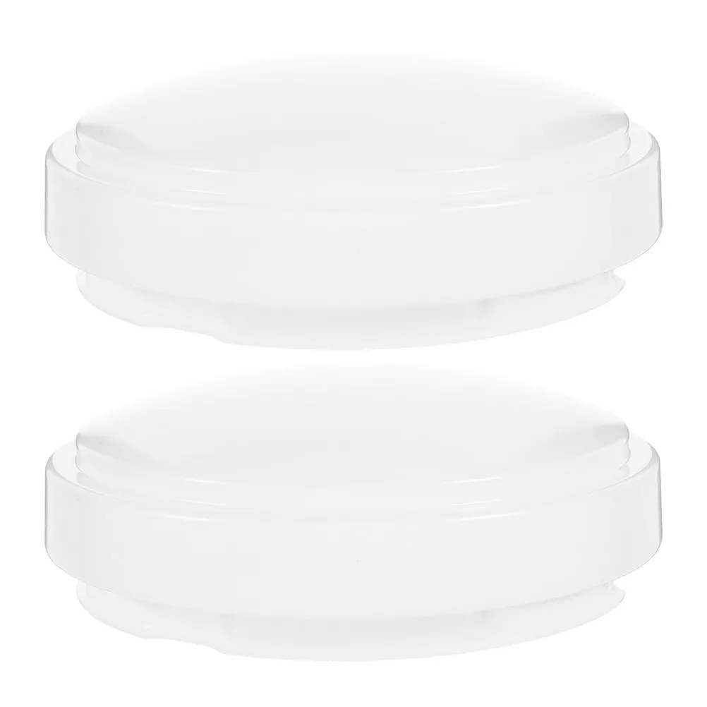 

2Pcs Round Ceiling Lampshade Plastic Dome Light Cover Replacement for Kitchen Bathroom Balcony Easy Install Smoke Resistant