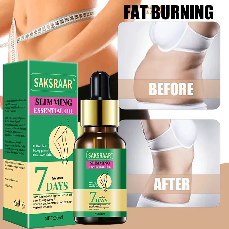 Effect Slimming Product Lose Weight OilsThin Leg Waist Fat Burner Burning Anti Cellulite Weight Loss Slimming Essential Oil 20ML