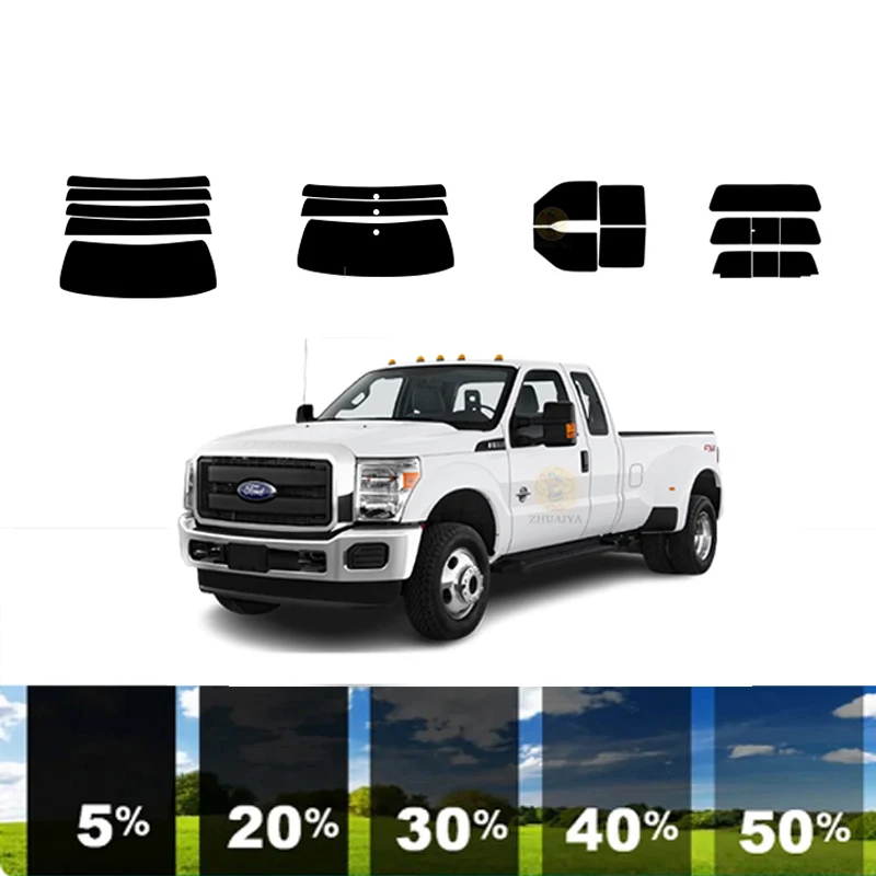 

precut Removable Window Tint Film For Car 100% UVR 5%-70%VLT Heat Insulation Carbon ﻿For FORD F-350 SUPERCAB 2 DR PU 2008-2016