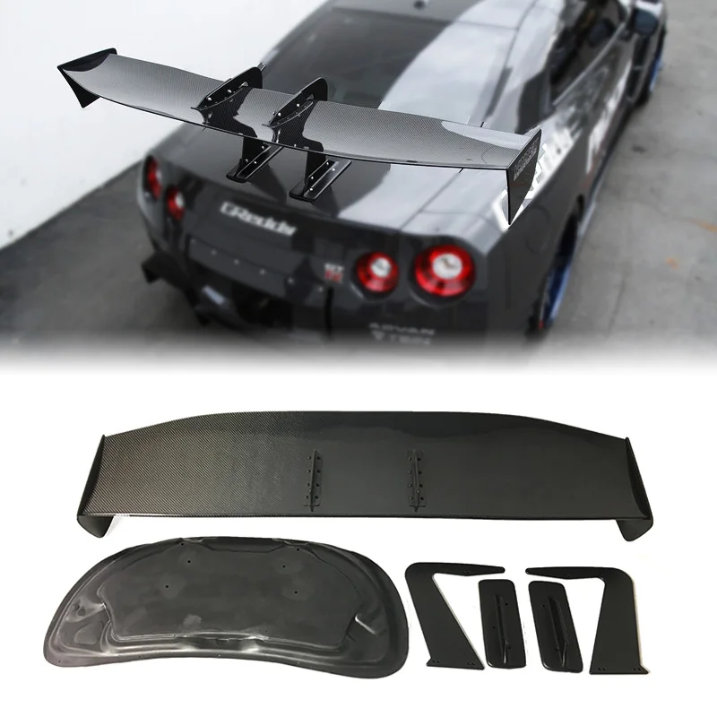 Carbon Fiber VOLTEXTYPE-7 Swan Neck Style GT Wing 1600mm (W. Trunk Reinforced Panel for Nissan 08-r35 GTR)