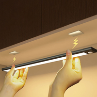 LED Cabinet Light Type C Rechargeable Motion Sensor Night Lights for Kitchen Wardrobe Cabinet Lighting 10cm/20cm/30cm/40cm/50cm