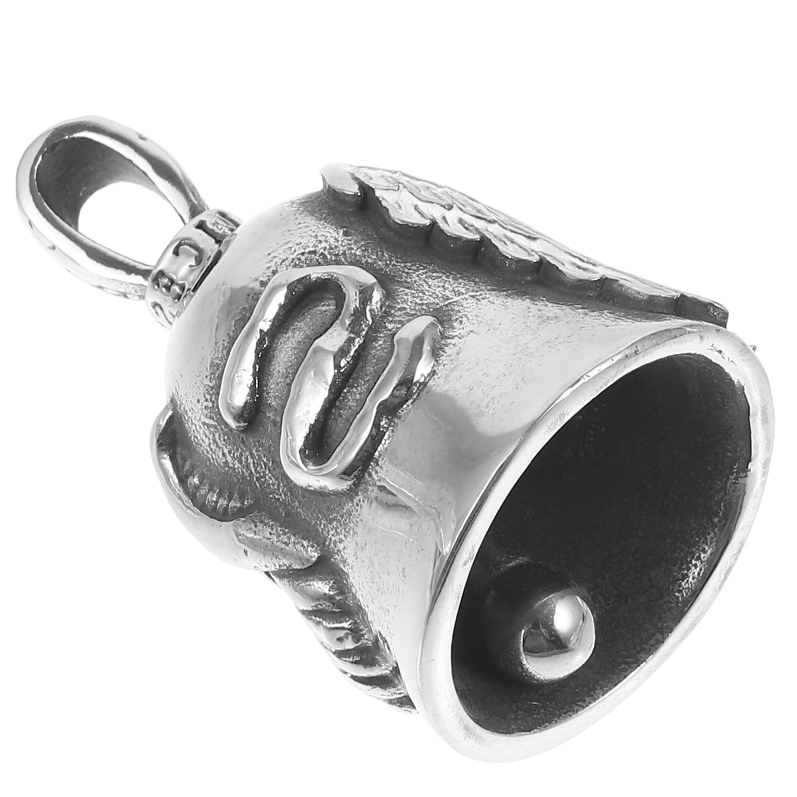 European and American Motorcycle Bell Keyring Personalized Waistband Car Keychain Stainless Steel Keys Metal Wing