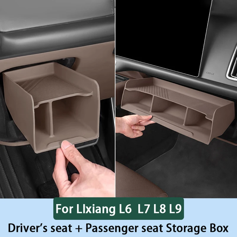 

Для Li Lixiang L6 L7 L8 L9 автомобильный ящик для хранения переднего пассажирского сиденья, перегородка для хранения Lixiang, отсек для хранения со стороны водителя