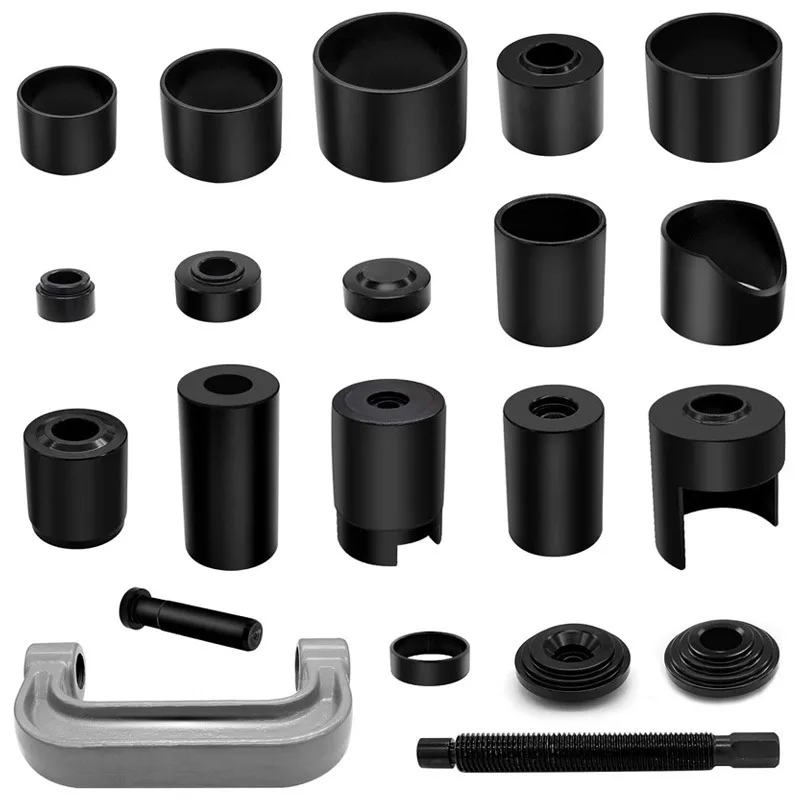 

Набор для снятия шаровых опор из 21 предмета, из углеродистой стали, для ремонта подвески автомобиля, с адаптерами для гаража