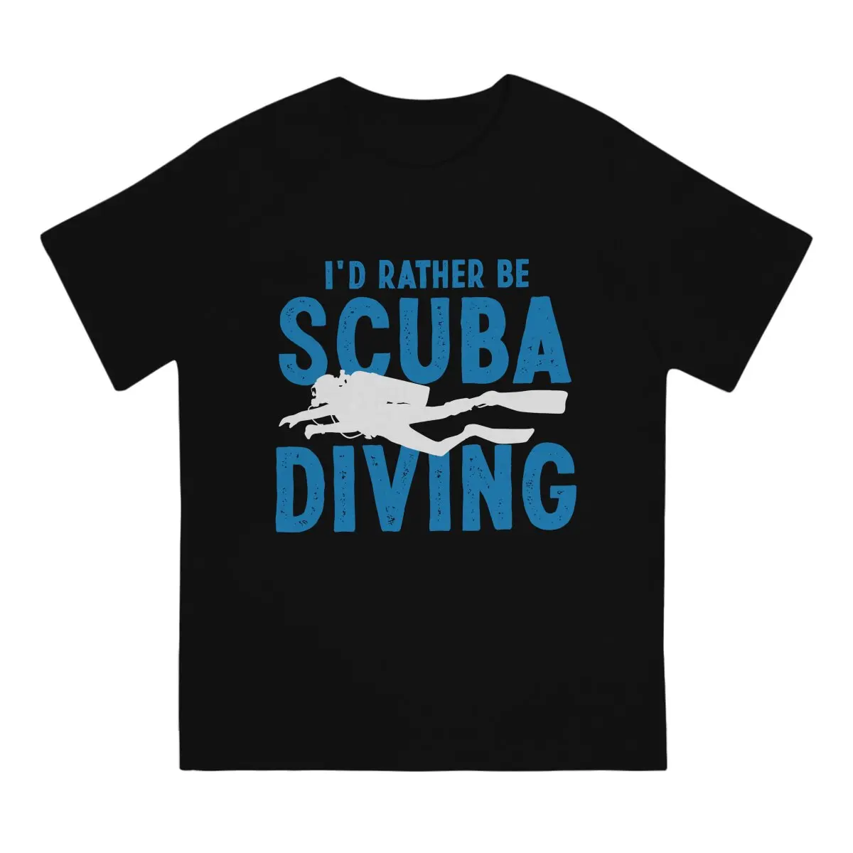 Scuba Diving Diver Funny Deep Sea Diver T Shirt Vintage Gothic Men\'s Tshirt Polyester Streetwear