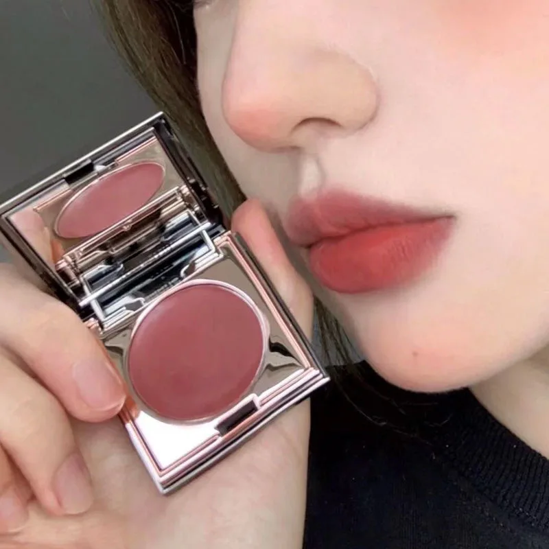 Canned Lip Mud Mist Lipstick Moisturizing Velvet Matte Mousse Solid Lip Gloss Cheek Blush Cream Tint Lips Makeup Korean Cosmetic