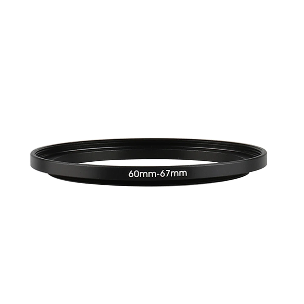 Aluminum Black Step Up Filter Ring 60mm-67mm 60-67mm 60 to 67 Filter Adapter Lens Adapter for Canon Nikon Sony DSLR Camera Lens