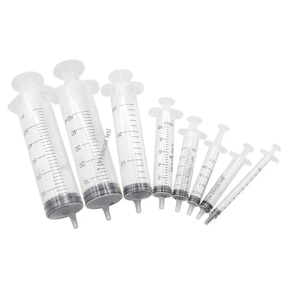 

2-50ml Syringe Reusable Pump Pet Feeding Syringe Filling Plastic Syringe Nutrient Sterile Without Needle Watering Refilling