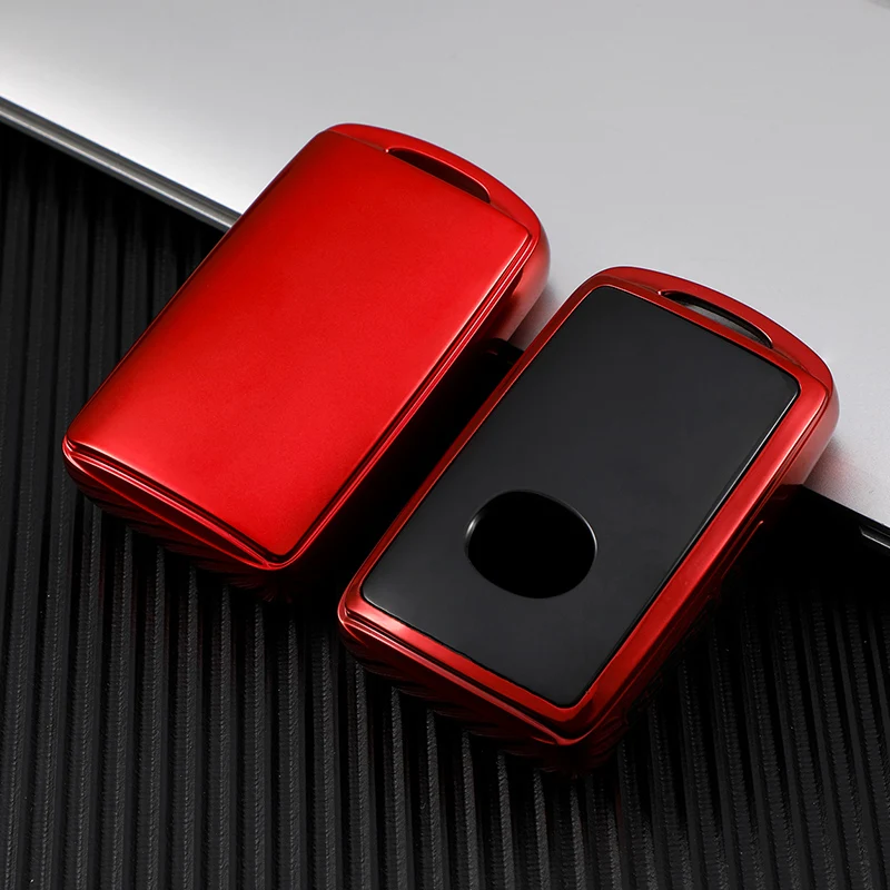 TPU Shell Fob Holder Protector For Mazda 3 Alexa CX4 CX5 CX-5 CX8 CX-30 CX30 2019 2020 Car Remote Key Cover Case Accessories