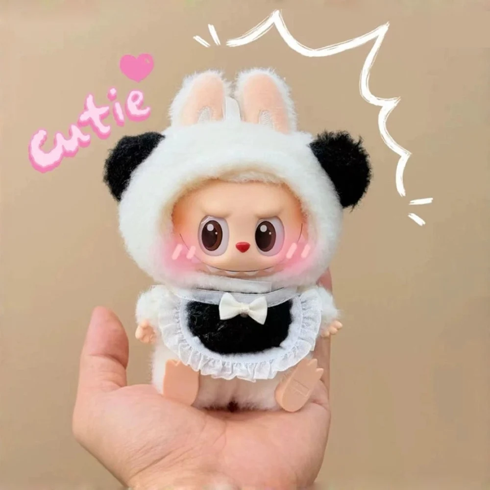 

For Labubu Outfit Cute Animal Plush Clothes Pig Rabbit Elephant Costume Cartoon Dress Up