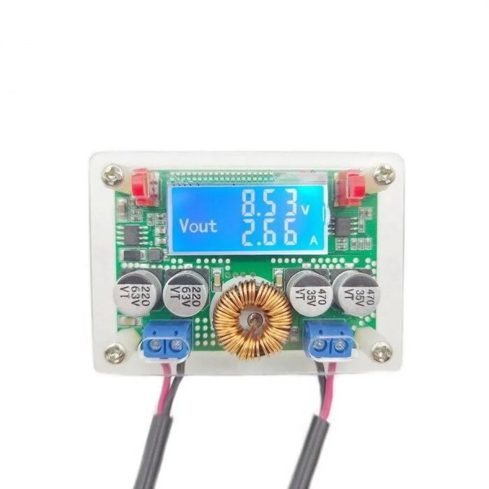 

8-60V Adjustable Step-down Regulated Digital Control Power Supply Module with Dual-Display LCD Screen Voltage and Current Meter