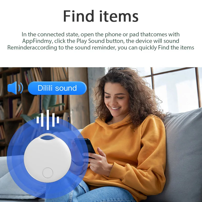 GPS Tracker for iphone IOS Devices Work with Apple Find My App Messges Reminder Anti Lose Sound Fast Locate Smart Tag