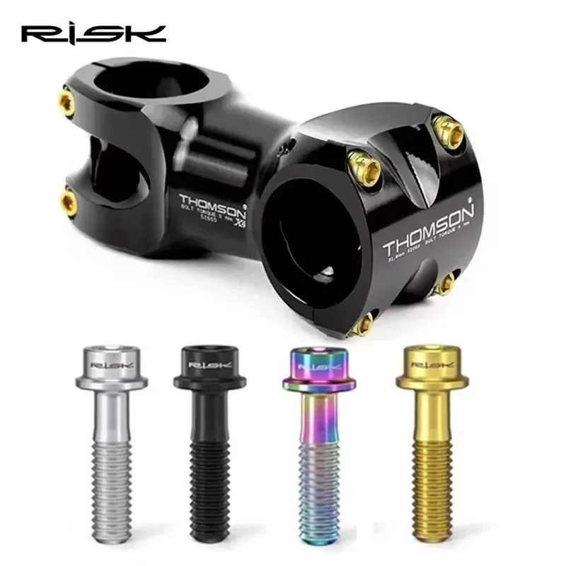 

6 шт. M5 * 16 M5 * 18 болты выноса велосипеда, разноцветные болты выноса руля велосипеда, фиксированные винты для велосипедного руля, винт для велосипедного стола