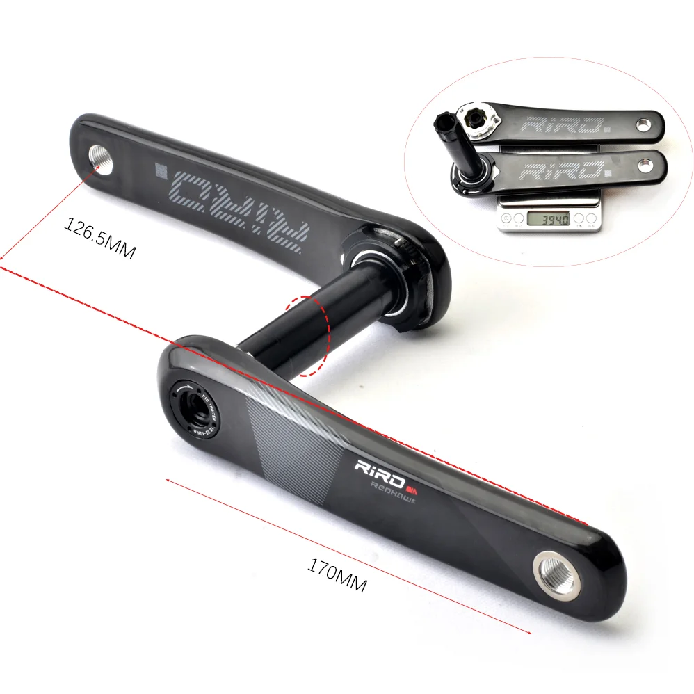 GOLDIX RIRO Road Bicycle Carbon Fiber crank set 170MM support single/double plate installation 24MM intermediate shaft 50-34T