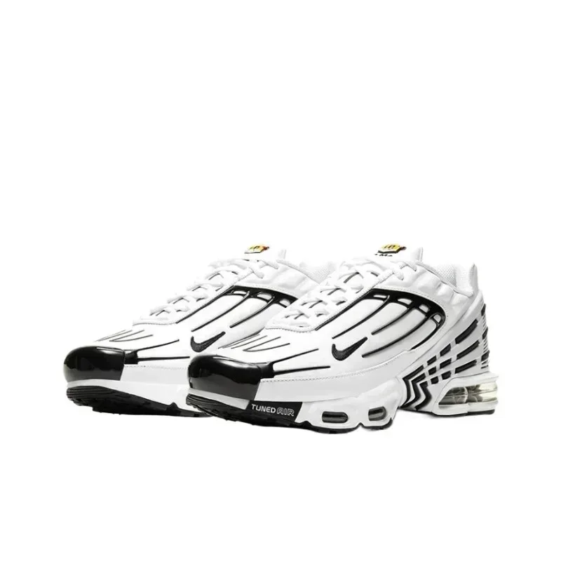 Nike Air Max Plus TN White Black Classics Lightweight Comfortable Men Running Shoes Air Cushion Sports Sneakers Men